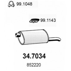 34.7034 ASSO Глушник вихлопних газів кінцевий