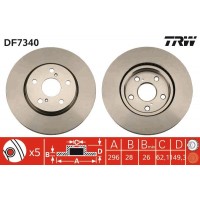 DF7340 TRW Гальмівний диск