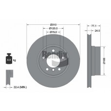 BDS1190HC BENDIX Braking Гальмівний диск