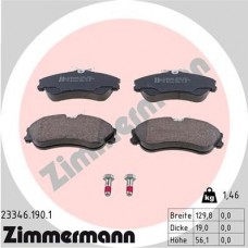 23346.190.1 ZIMMERMANN Комплект гальмівних колодок дисковий гальм