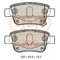 704-17183 IAP QUALITY PARTS Комплект гальмівних колодок дисковий гальм