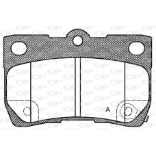 BPA1181.02 OPEN PARTS Комплект гальмівних колодок дисковий гальм