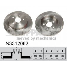 N3312062 NIPPARTS Гальмівний диск