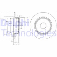 BG2510C DELPHI Гальмівний диск