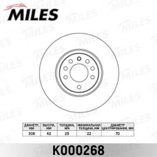 K000268 MILES Гальмівний диск