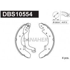 DBS10554 DANAHER Комплект гальмівних колодок