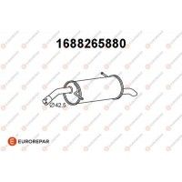 1688265880 EUROREPAR Глушник вихлопних газів кінцевий