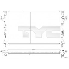 728-0049 TYC Радіатор охолодження двигуна