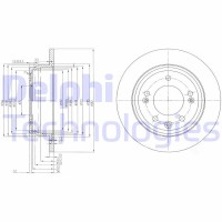 BG4082C DELPHI Гальмівний диск