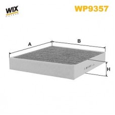 WP9357 WIX FILTERS Фільтр повітря у внутрішньому просторі