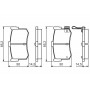 0 986 495 121 BOSCH Комплект гальмівних колодок дисковий гальм