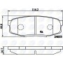 CBP02124 COMLINE Комплект гальмівних колодок дисковий гальм