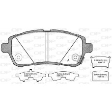 BPA1281.02 OPEN PARTS Комплект гальмівних колодок дисковий гальм