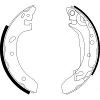 8DB 355 002-211 HELLA PAGID Комплект гальмівних колодок