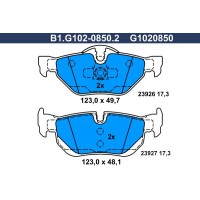 B1.G102-0850.2 GALFER Комплект гальмівних колодок дисковий гальм