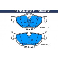 B1.G102-0850.2 GALFER Комплект гальмівних колодок дисковий гальм