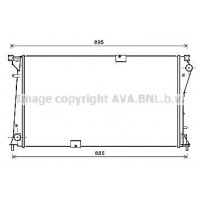 RTA2490 AVA QUALITY COOLING Радіатор охолодження двигуна