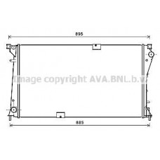 RTA2490 AVA QUALITY COOLING Радіатор охолодження двигуна