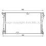 RTA2490 AVA QUALITY COOLING Радіатор охолодження двигуна