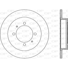 BDA1735.10 OPEN PARTS Гальмівний диск