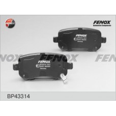 BP43314 FENOX КомплеК т гальмівних колодок, дискове гальмо