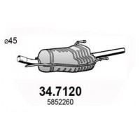 34.7120 ASSO Глушник вихлопних газів кінцевий