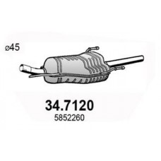 34.7120 ASSO Глушник вихлопних газів кінцевий