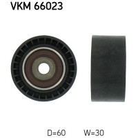 VKM 66023 SKF Паразитный / ведущий ролик, Поліклиновий ремінь