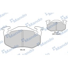 MBF015079 MANDO КомплеК т гальмівних колодок, дискове гальмо