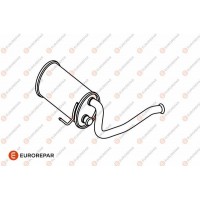 E12847K EUROREPAR Середній глушник вихлопних газів