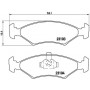 P 24 043 BREMBO Комплект гальмівних колодок дисковий гальм