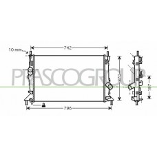 FD424R003 PRASCO Радіатор охолодження двигуна