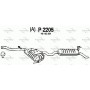 P2205 FENNO Глушник вихлопних газів кінцевий