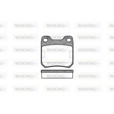 P3393.00 WOKING Комплект гальмівних колодок дисковий гальм