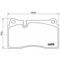 P 85 110 BREMBO Комплект гальмівних колодок дисковий гальм