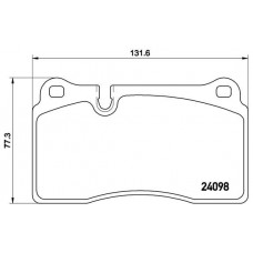 P 85 110 BREMBO Комплект гальмівних колодок дисковий гальм