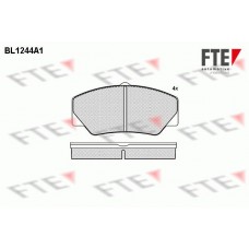 BL1244A1 FTE Комплект гальмівних колодок дисковий гальм