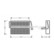 MSV325 AVA QUALITY COOLING Випарник кондиціонера