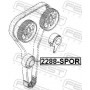 2288-SPOR FEBEST Паразитный / Ведущий ролик, Зубчастий ремінь
