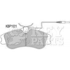 KBP1601 KEY PARTS КомплеК т гальмівних колодок, дискове гальмо