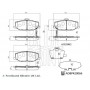 ADBP420066 BLUE PRINT КомплеК т гальмівних колодок, дискове гальмо