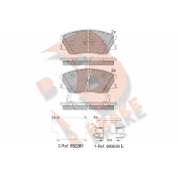 RB2402 R BRAKE КомплеК т гальмівних колодок, дискове гальмо