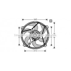 CN7531 AVA QUALITY COOLING Вентилятор охолодження двигуна