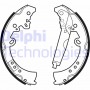 LS2039 DELPHI Комплект гальмівних колодок