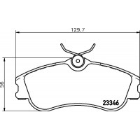 MDB2067 MINTEX Комплект гальмівних колодок дисковий гальм