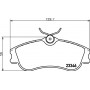 MDB2067 MINTEX Комплект гальмівних колодок дисковий гальм