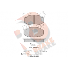 RB0417-066 R BRAKE Комплект гальмівних колодок дисковий гальм