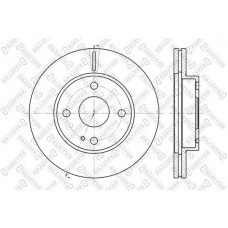 6020-3232V-SX STELLOX Гальмівний диск