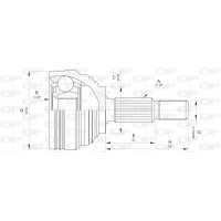CVJ5613.10 OPEN PARTS Шарнирный комплект, Привідний вал