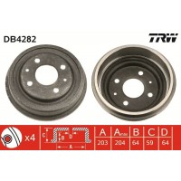 DB4282 TRW Гальмівний барабан